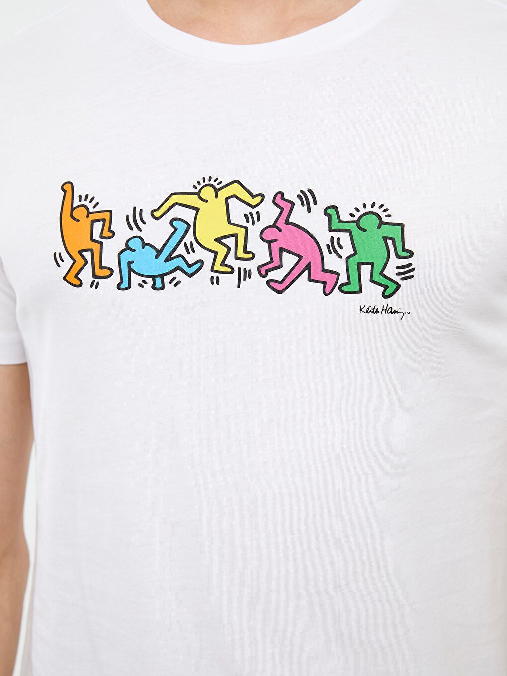 Crew Neck Short Sleeve Printed Combed Cotton Men's T-shirt-3