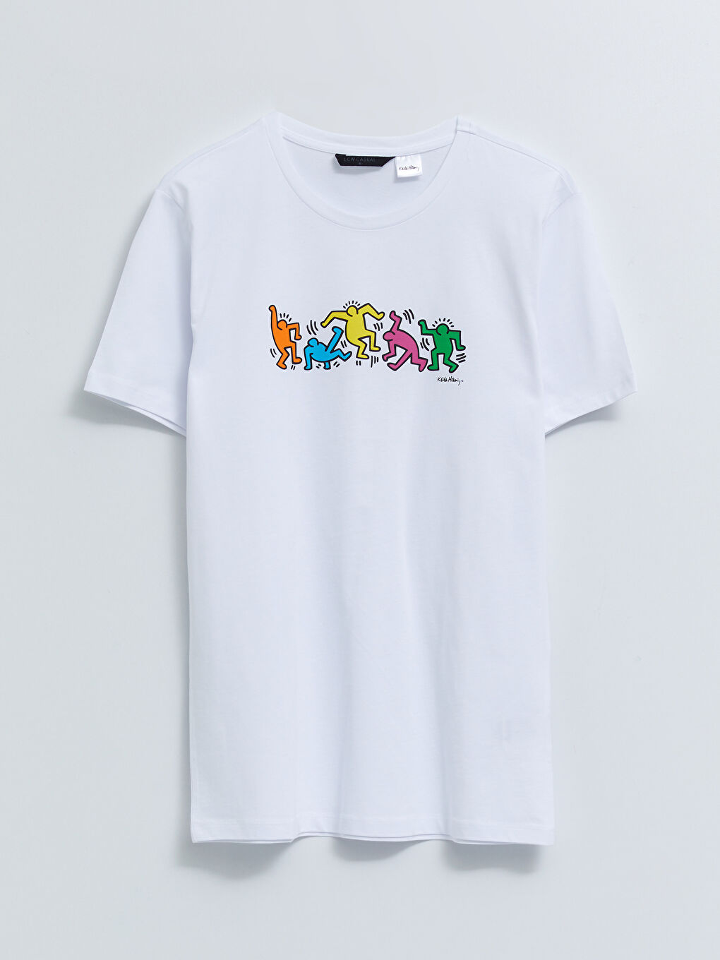 Crew Neck Short Sleeve Printed Combed Cotton Men's T-shirt-5