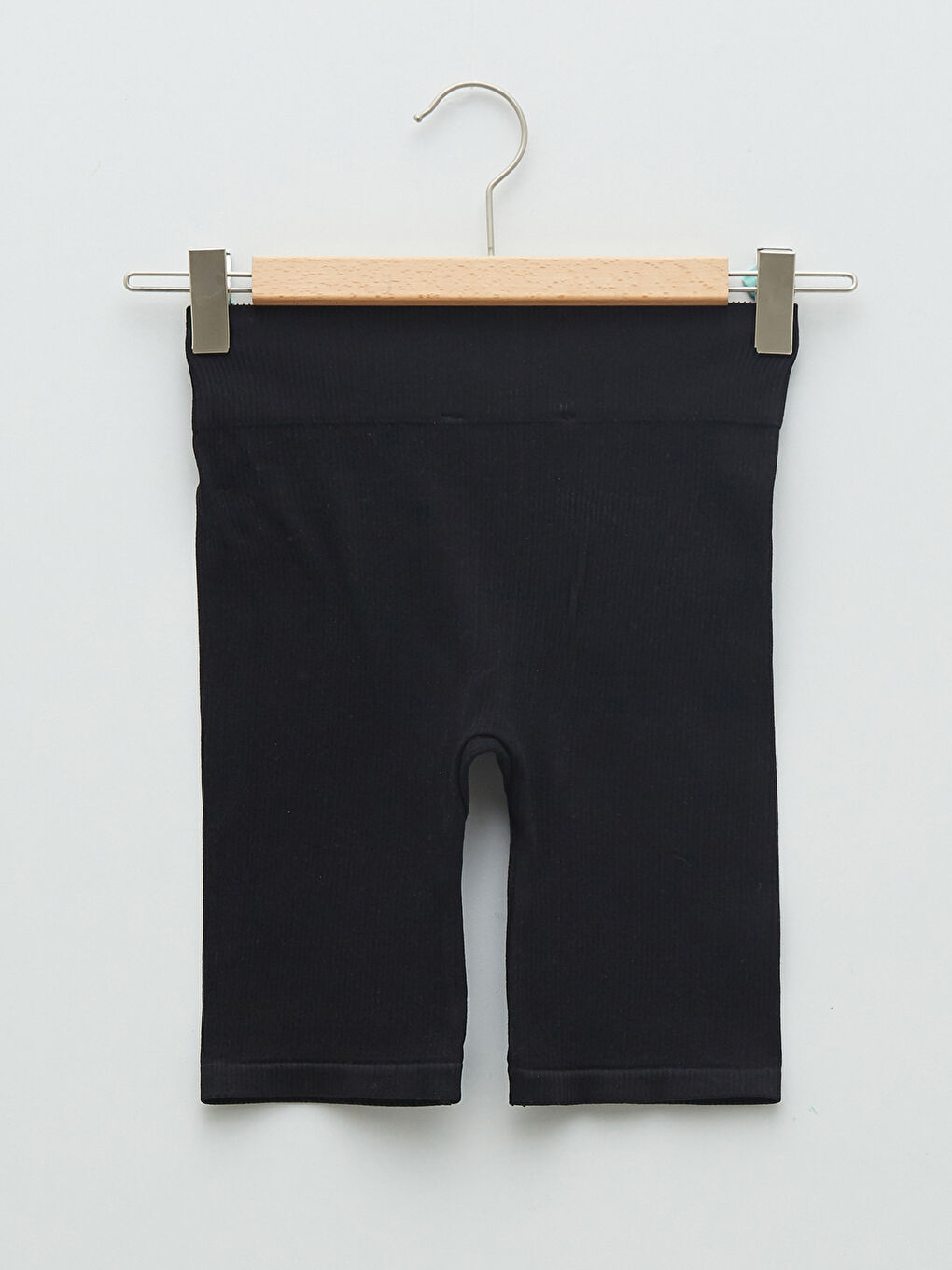 Siyah Beli Lastikli Kadın Spor Biker Şort Tayt-6