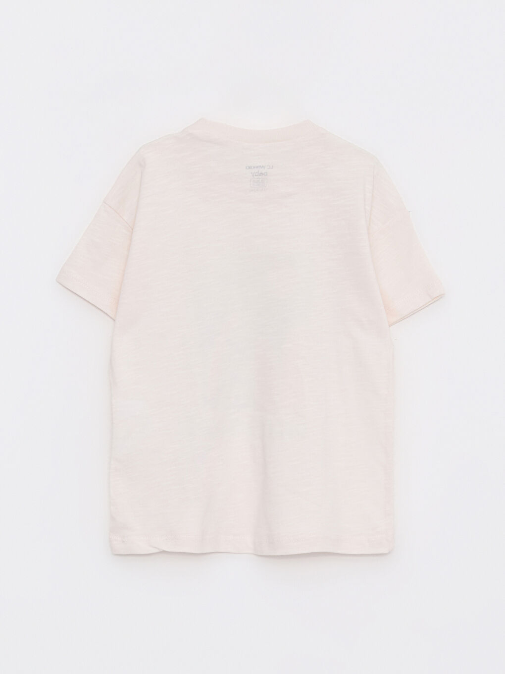 Pembe Bisiklet Yaka Kısa Kollu Baskılı Erkek Bebek Tişört-1