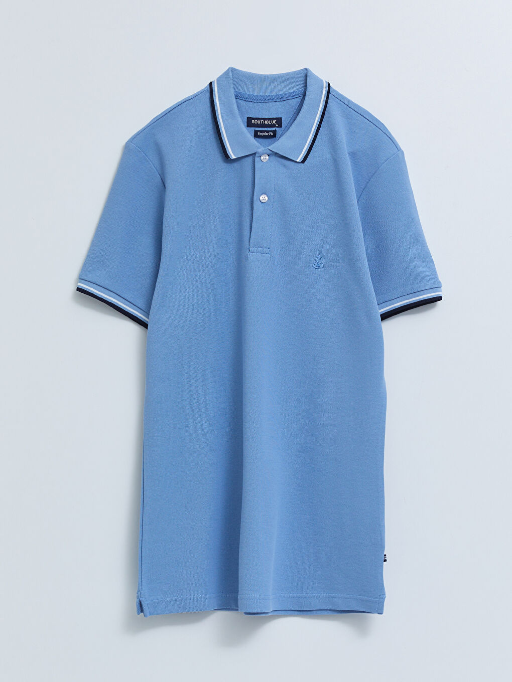 Футболка мужская с коротким рукавом и воротником поло-7