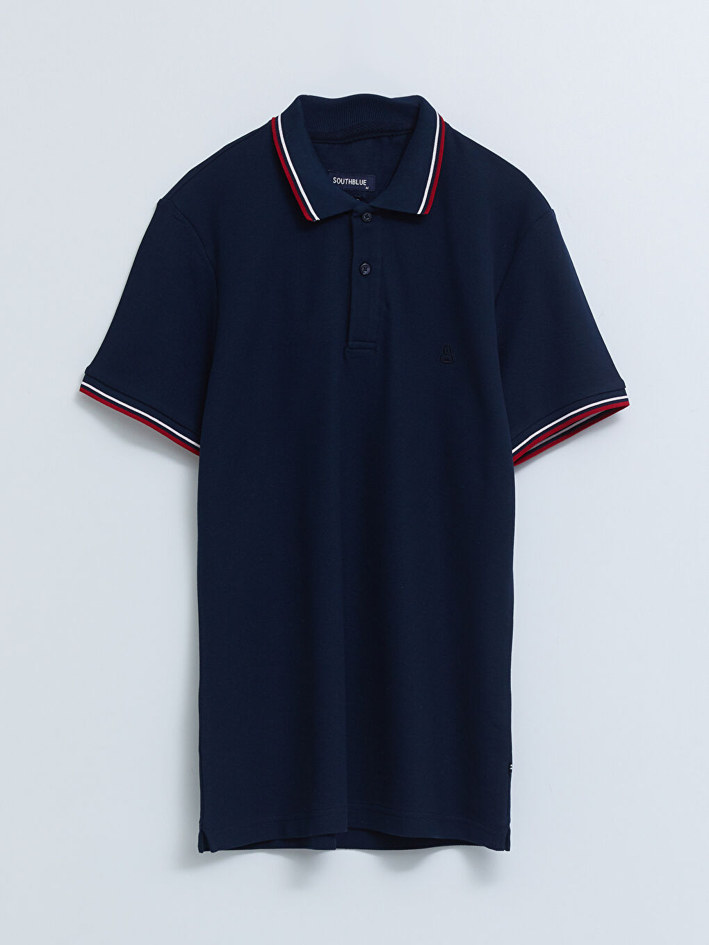 Lacivert Polo Yaka Kısa Kollu Erkek Tişört-7