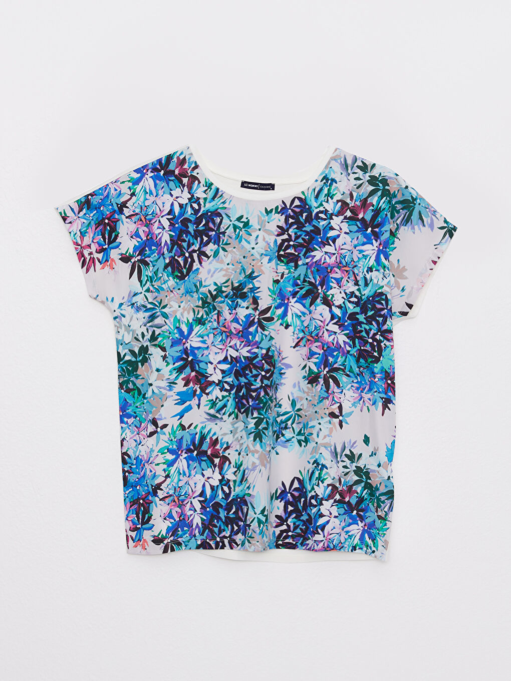 LCWAIKIKI Classic Crew Neck Floral Short Sleeve Women's T-Shirt -S2HB08Z8-F9C