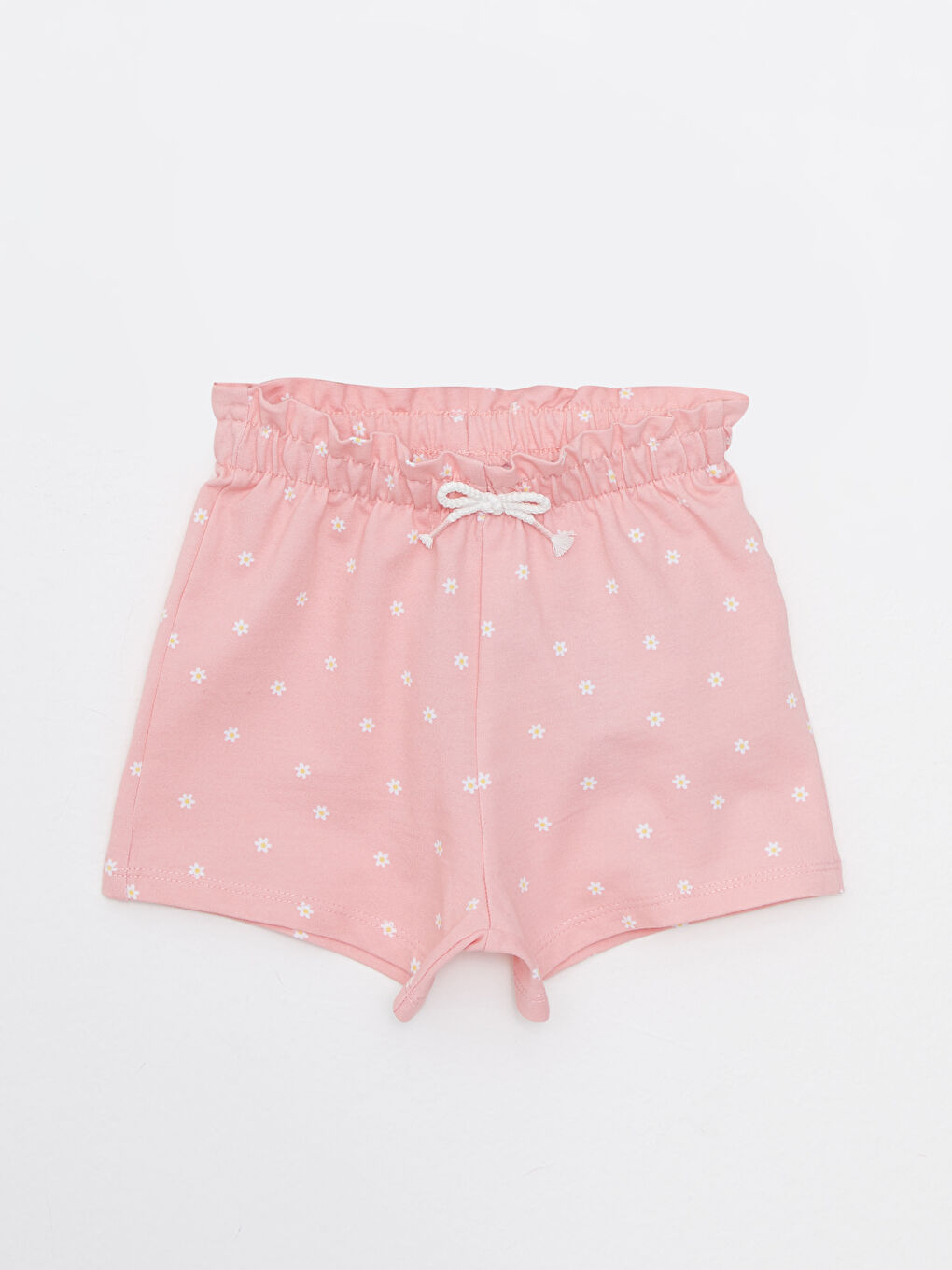 Elastic Waist Cotton Baby Girl Shorts
