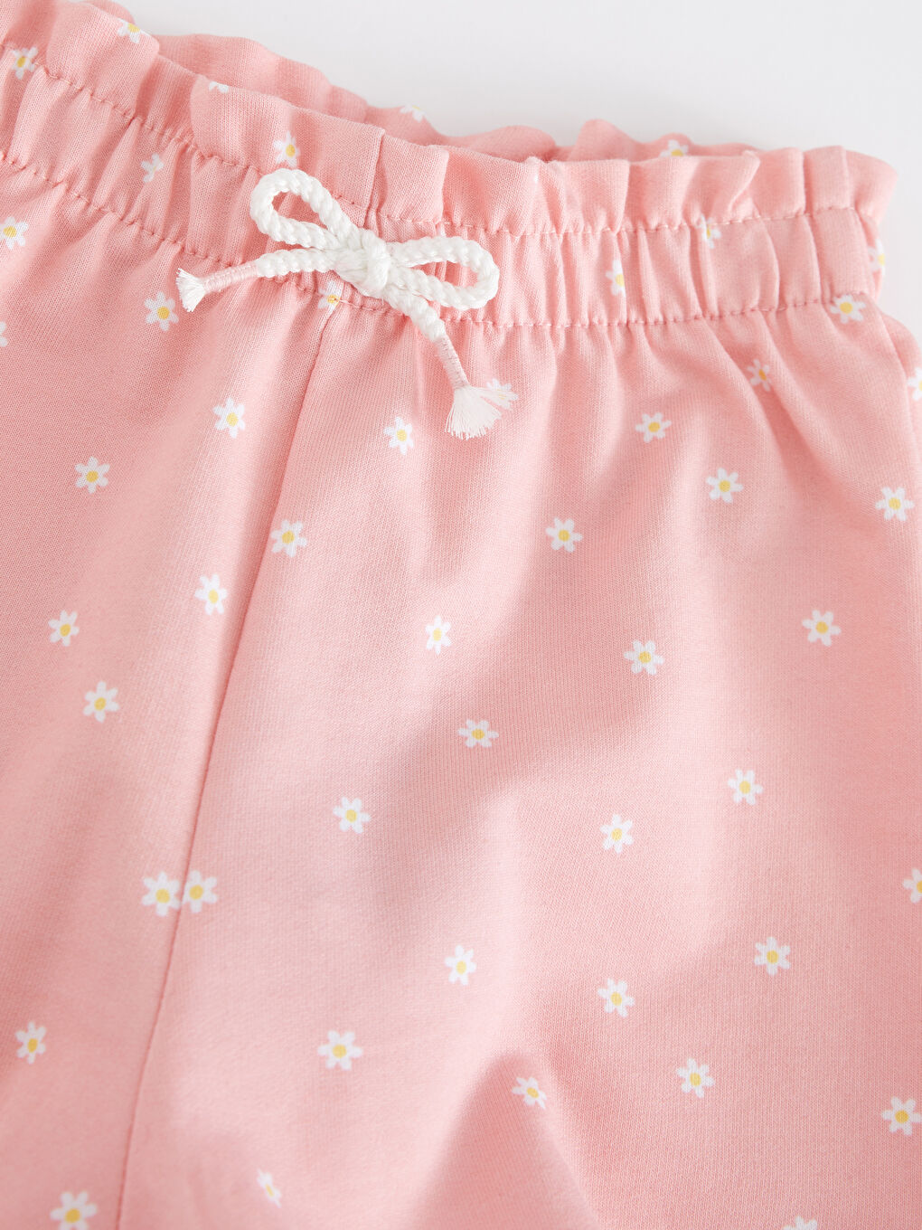 Elastic Waist Cotton Baby Girl Shorts-2