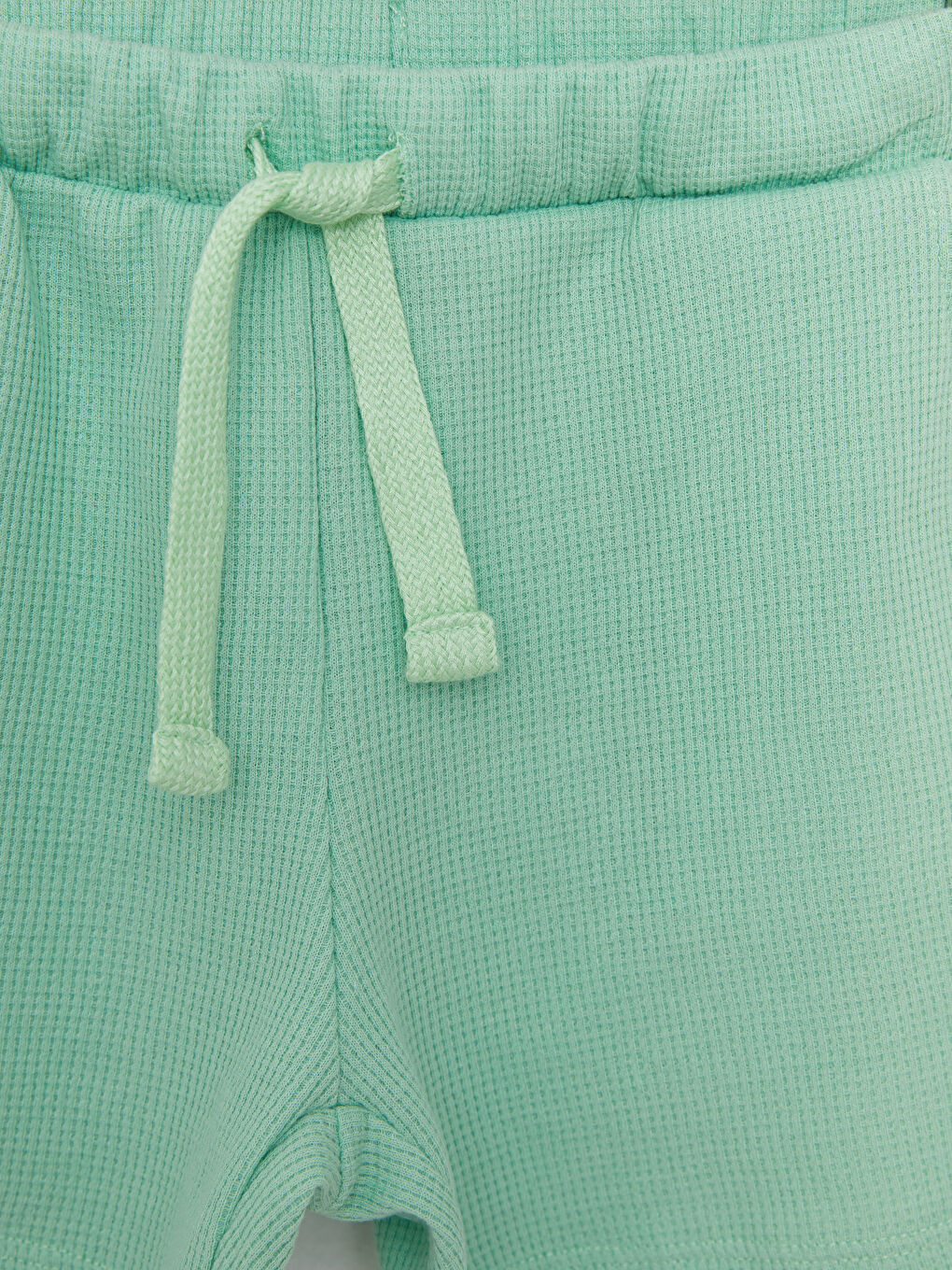 Crew Neck Printed Short Sleeve Girls' T-Shirt and Shorts-4