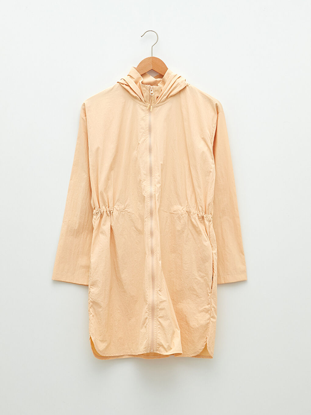 تونيك كم طويل سادة بكابوش للسيدات-5