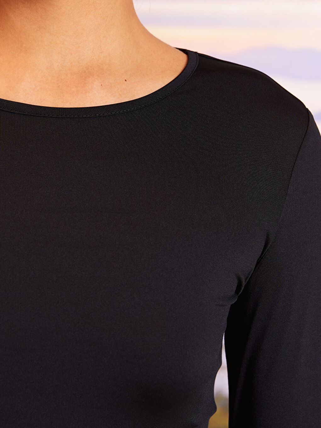 T-shirt d'extérieur à manches longues imprimé à col rond pour femmes-3