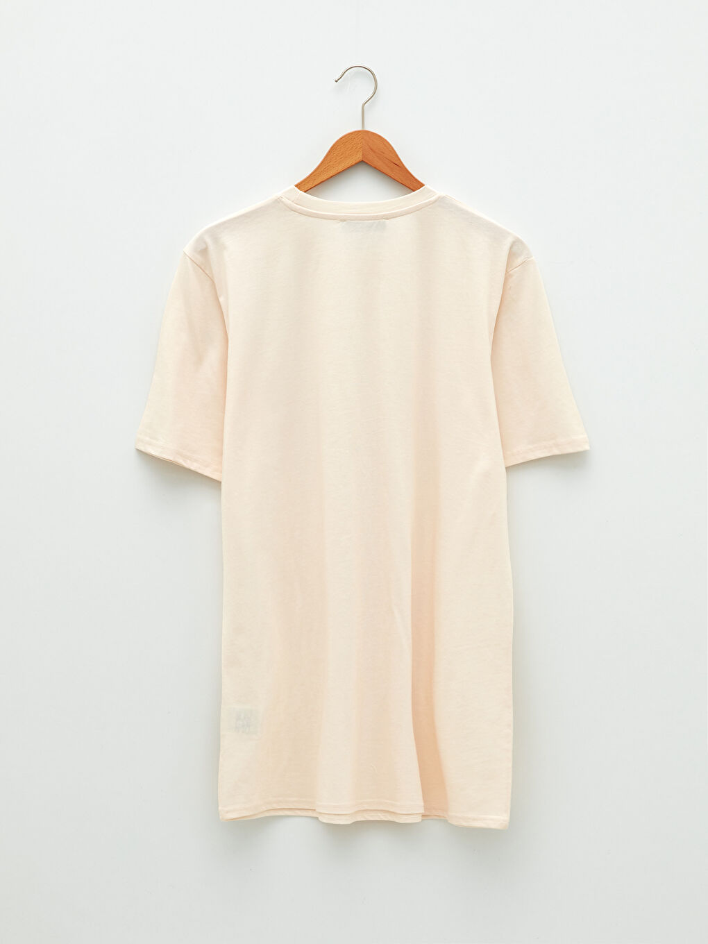 Crew Neck Plain Short Sleeve Women's Tunic-6