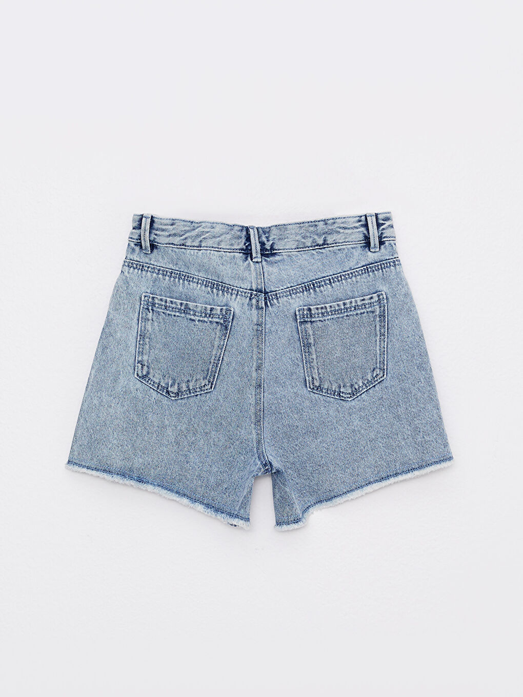 LCW Kids Basic Pamuklu Kız Çocuk Jean Şort -S2HB97Z4-502