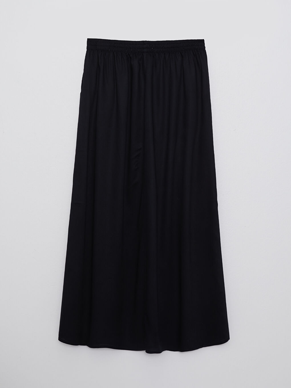LCW Grace Elastic Waist Straight A-Line Viscose Women's Skirt -S2HC46Z8-CVL