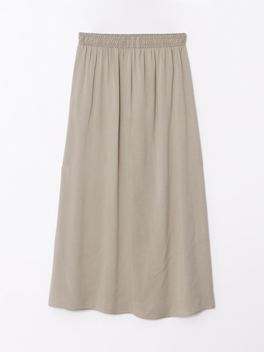 Jupe Droite Ligne A Taille Élastiquée en Viscose pour Femmes-6