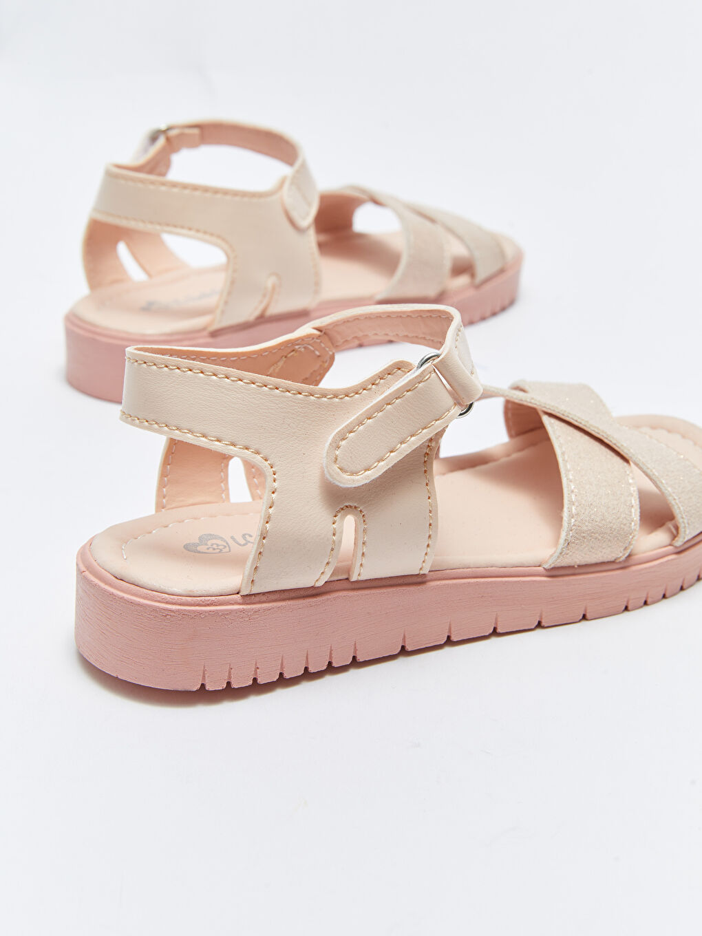 Cross-Band Hook-and-loop Girls' Sandals-4