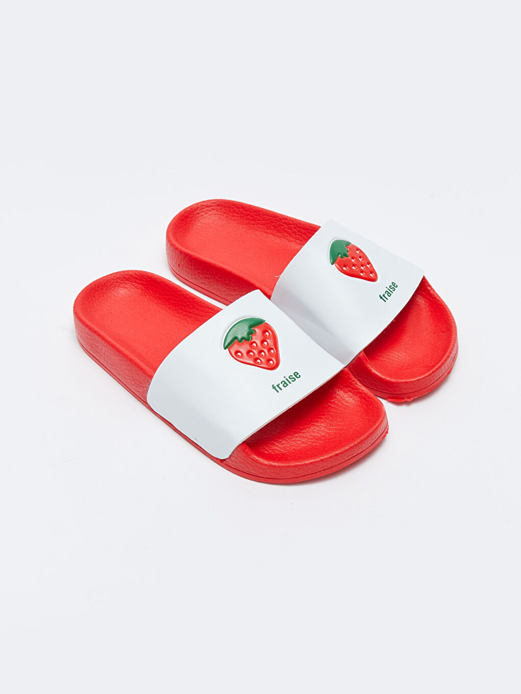 Strawberry Printed Single Band Girl Slippers