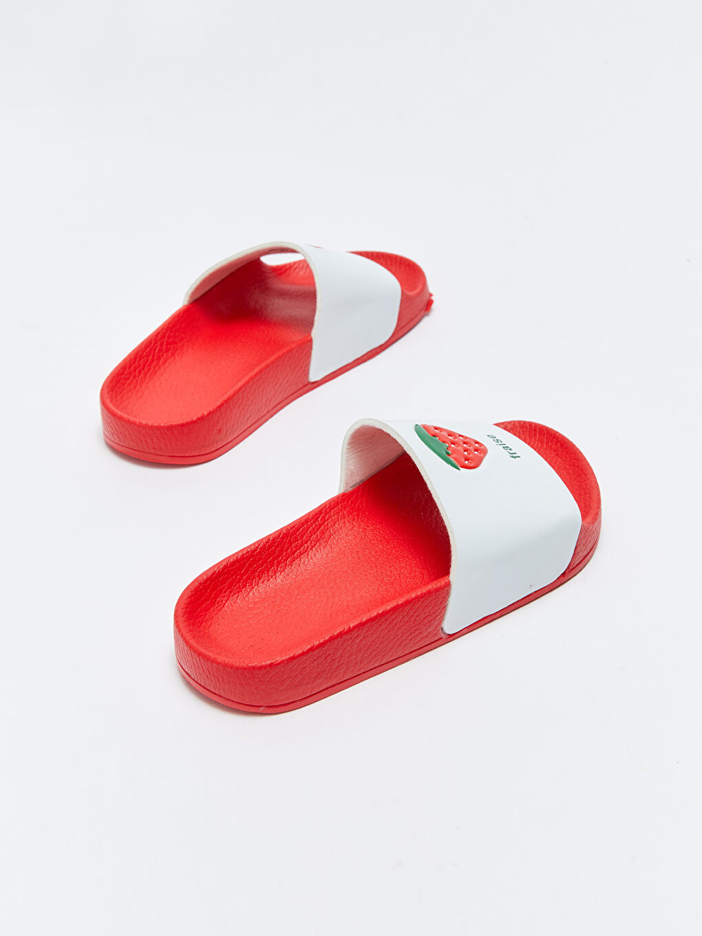 Strawberry Printed Single Band Girl Slippers-4