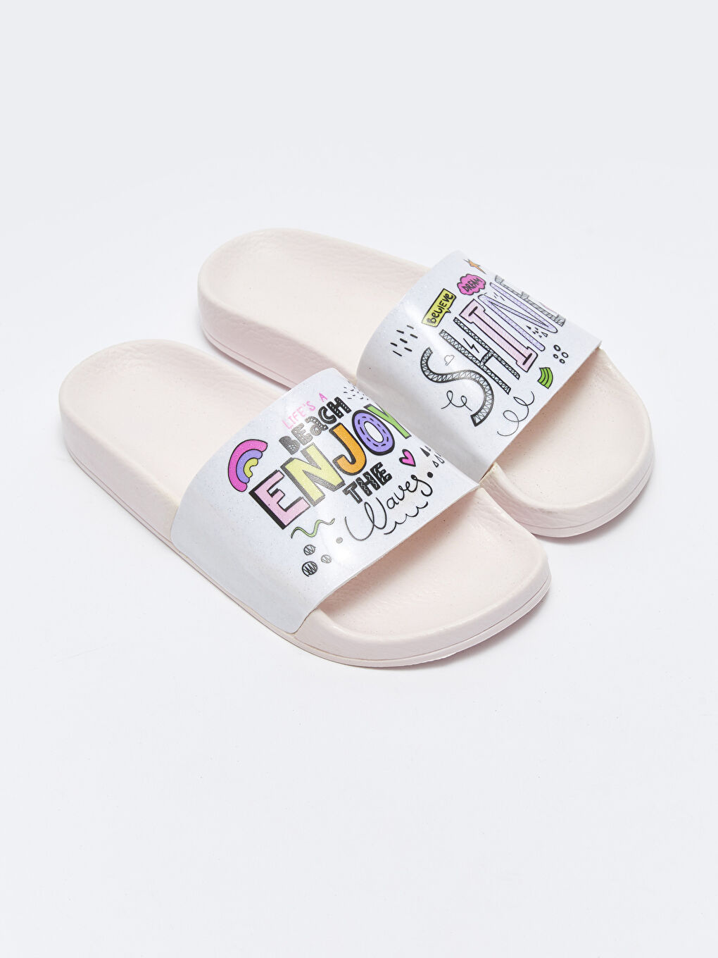 Pantoufles à Bride Unique Imprimées pour Filles
