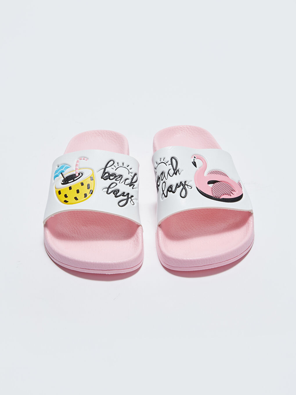 Printed Single-Strap Girls' Slippers-2