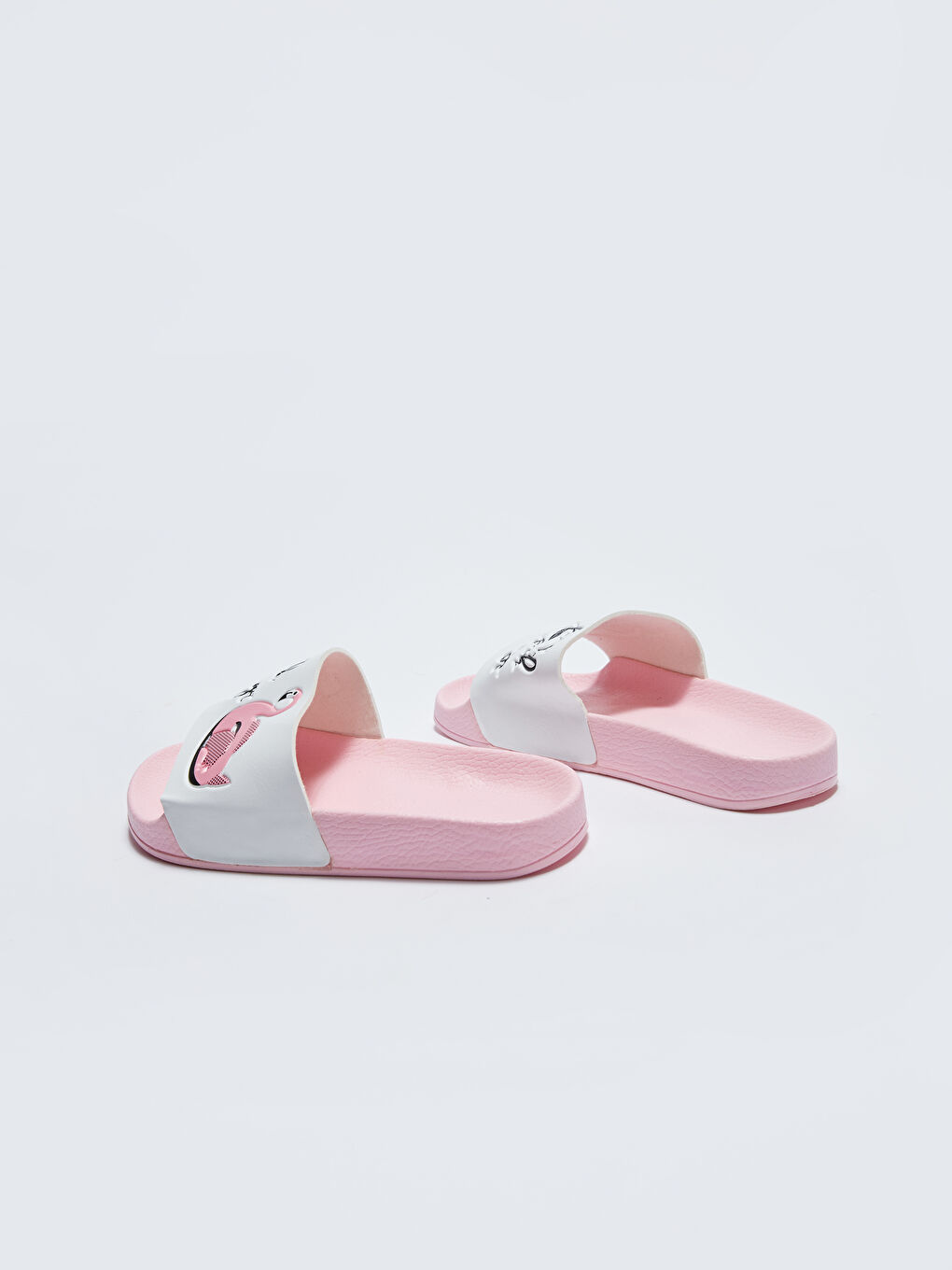 Printed Single-Strap Girls' Slippers-4