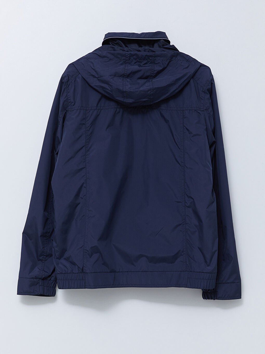 Lacivert Standart Kalıp Dik Yaka Erkek Mont-6