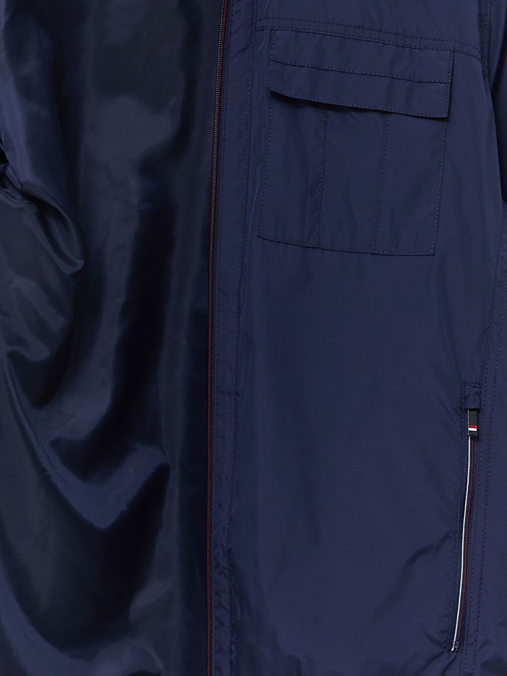 Lacivert Standart Kalıp Dik Yaka Erkek Mont-8