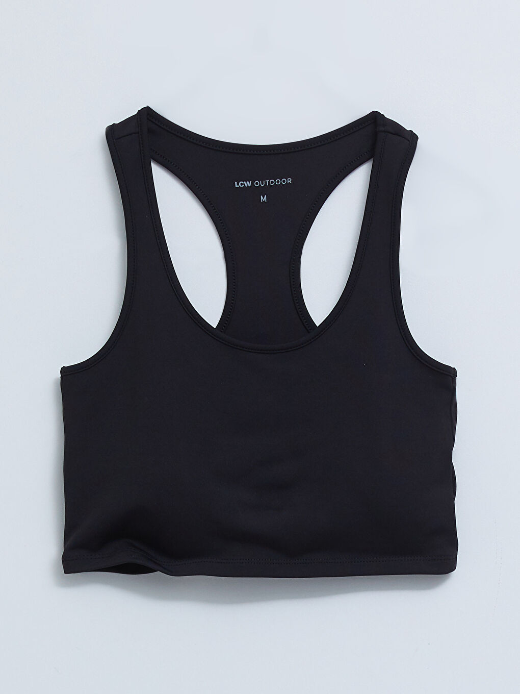 Siyah U Yaka Baskılı Kadın Outdoor Atlet-5