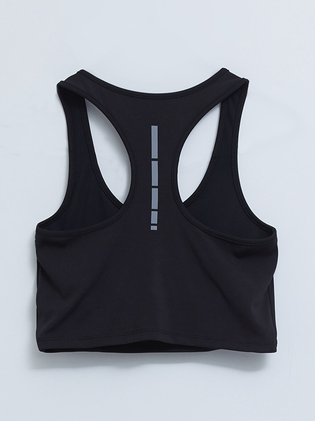 Siyah U Yaka Baskılı Kadın Outdoor Atlet-6