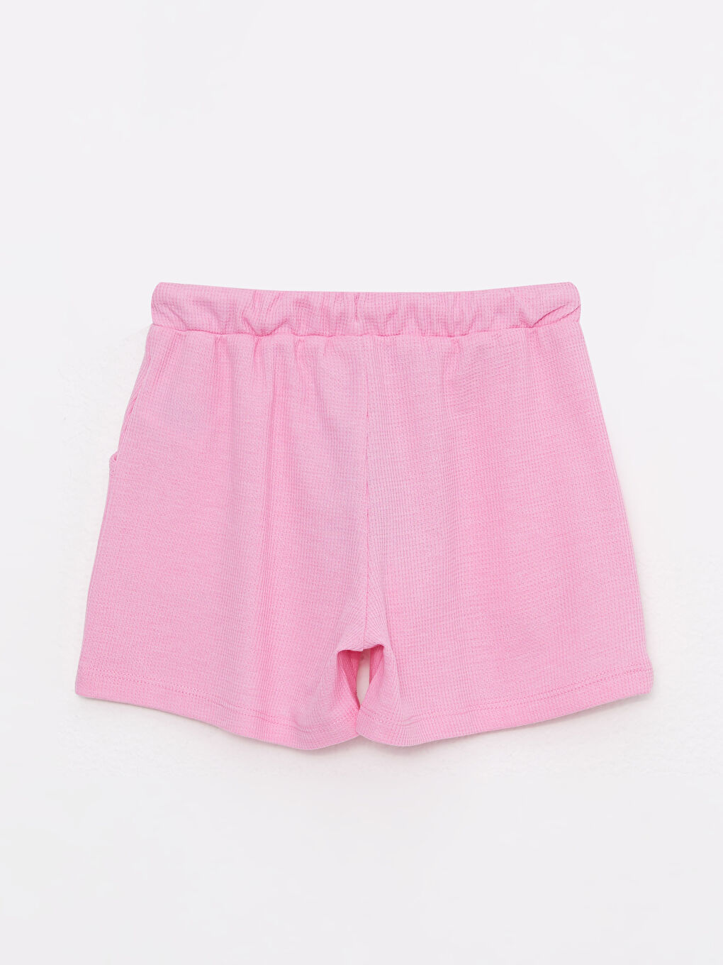 LCW Kids Pembe Beli Lastikli Basic Kız Çocuk Şort - 1