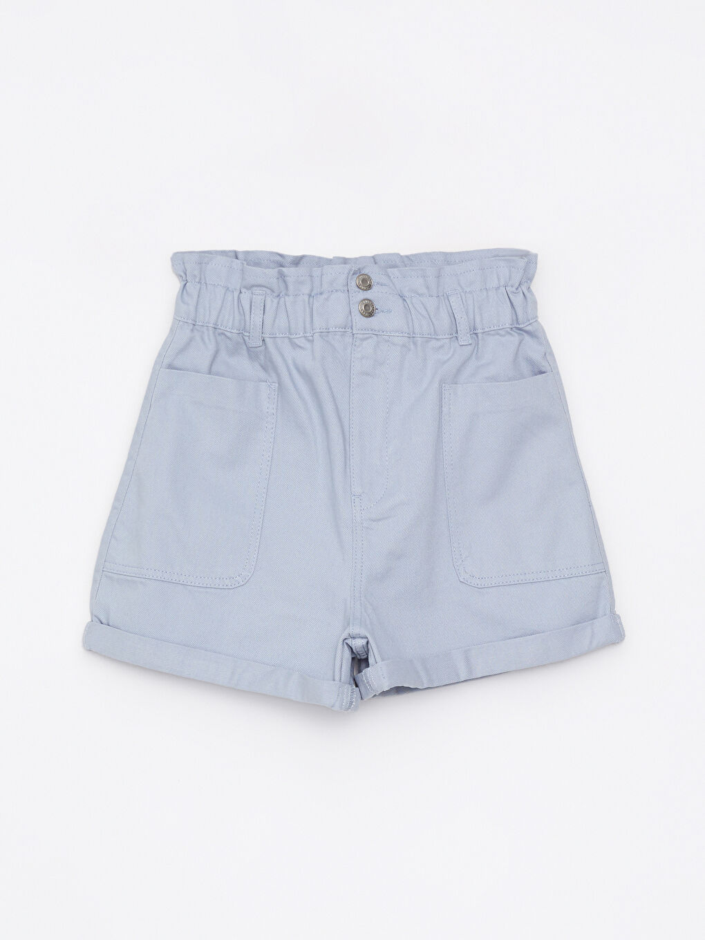 Women's High Waist Slouchy Straight Pocket Detailed Jean Shorts -S2HD12Z8-G7S