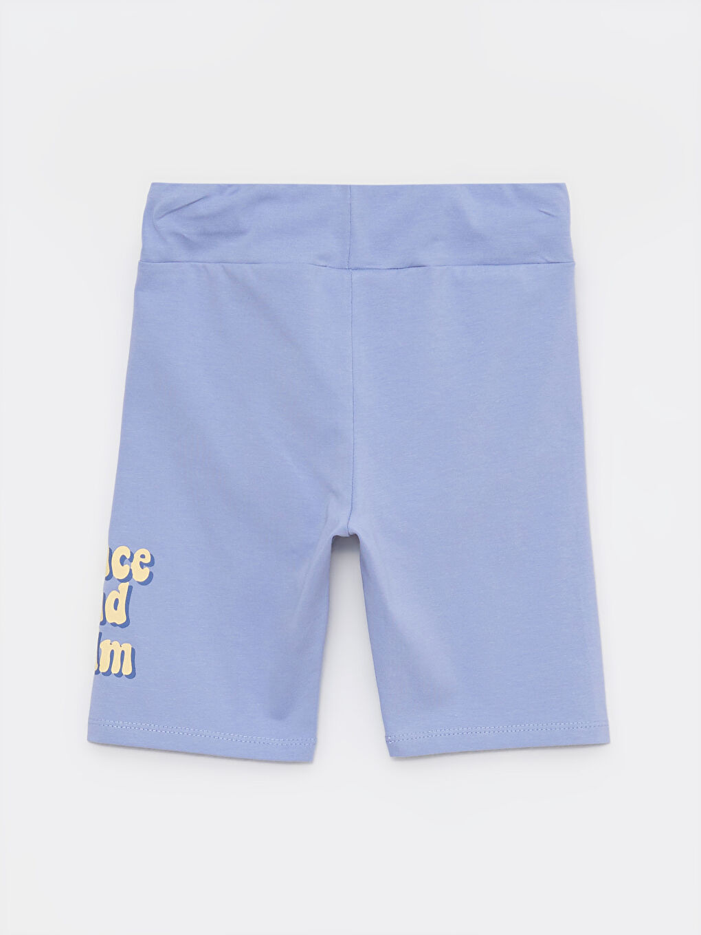 ელასტიკური წელის ნაბეჭდი ბამბის გოგონების მოკლე გამაშები-1