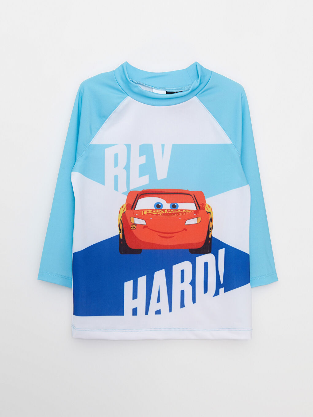 Crew Neck Long Sleeve Cars Printed Baby Boy Swimwear -S2HE14Z1-E5X
