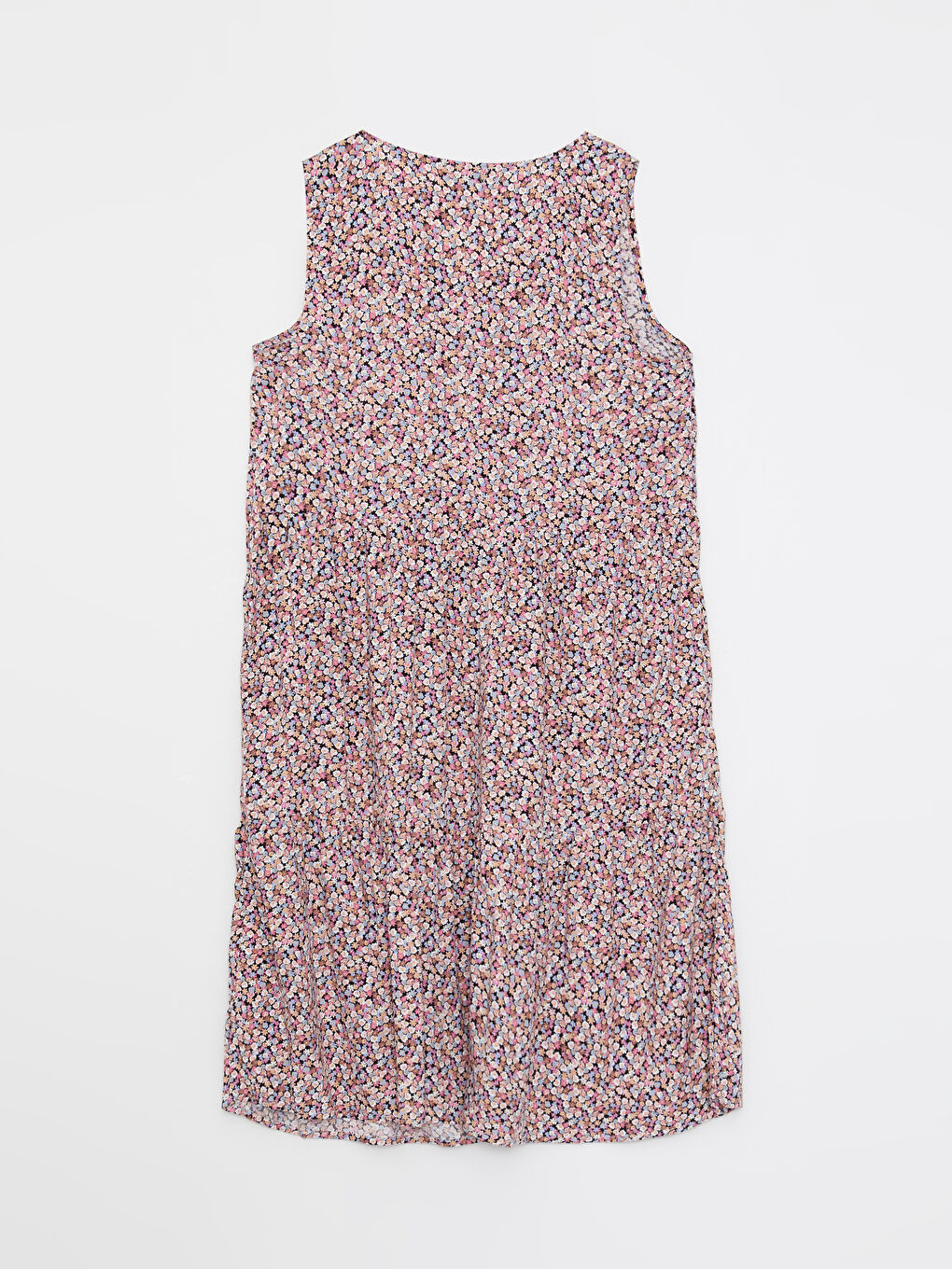 LCWAIKIKI Classic V Neck Patterned Sleeveless Viscose Women Dress -S2HE59Z8-F9C
