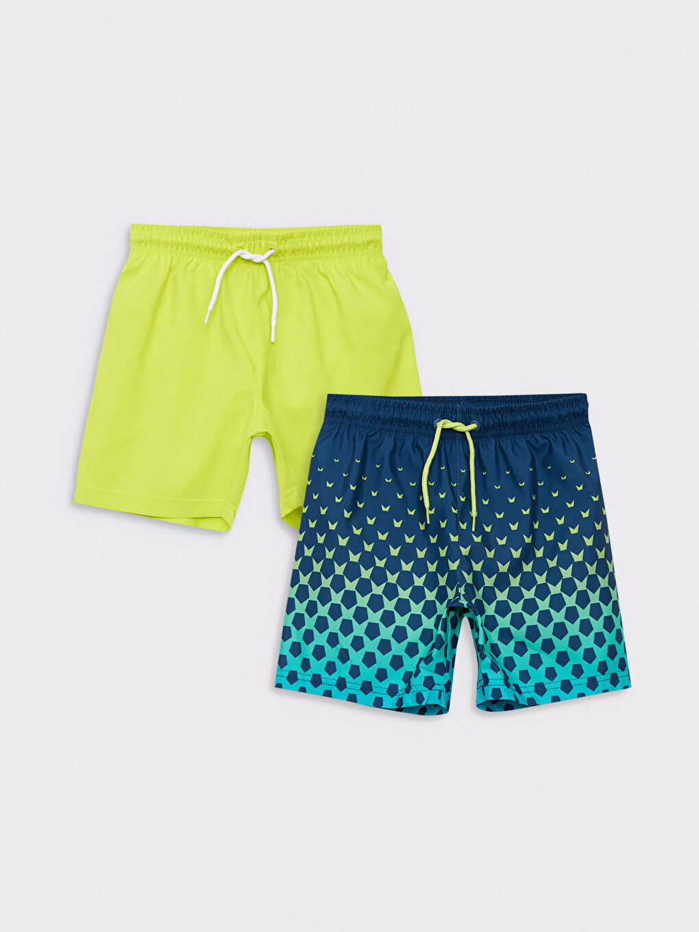 Lacivert Hızlı Kuruyan Erkek Çocuk Deniz Şortu 2'li