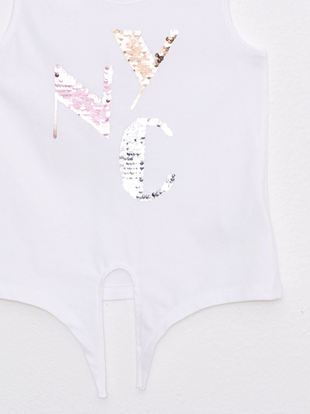 Crew Neck Sequin Embroidered Cotton Girls' Athlete -S2HF08Z4-R9K