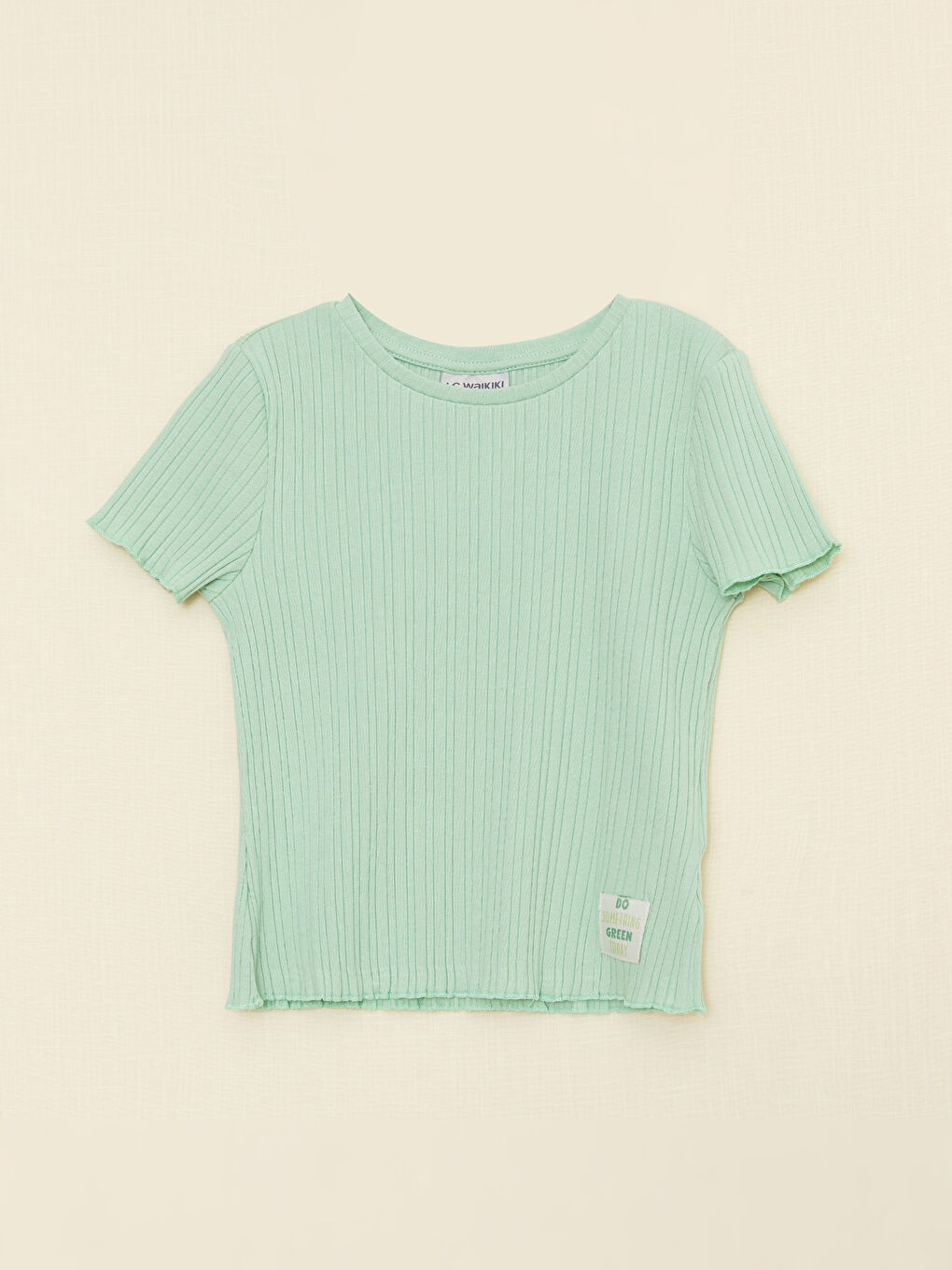 Crew Neck Basic Short Sleeve Girls' T-Shirt