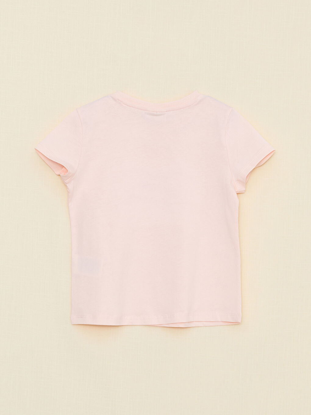 Crew Neck Printed Short Sleeve Girls' T-Shirt-1