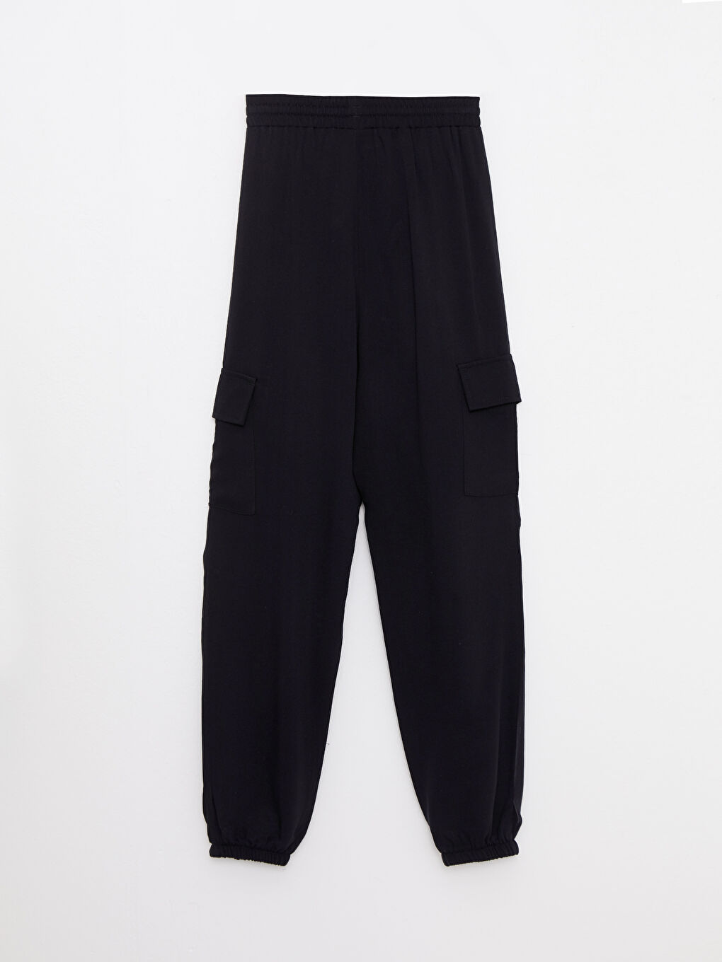 Basic Viscose Girl Jogger Trousers With Waist Elastic-1