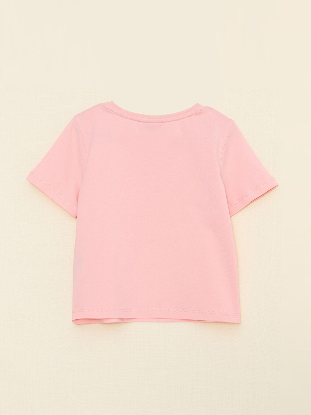 Футболка с круглым вырезом, с принтом, с коротким рукавом, для девочек-1