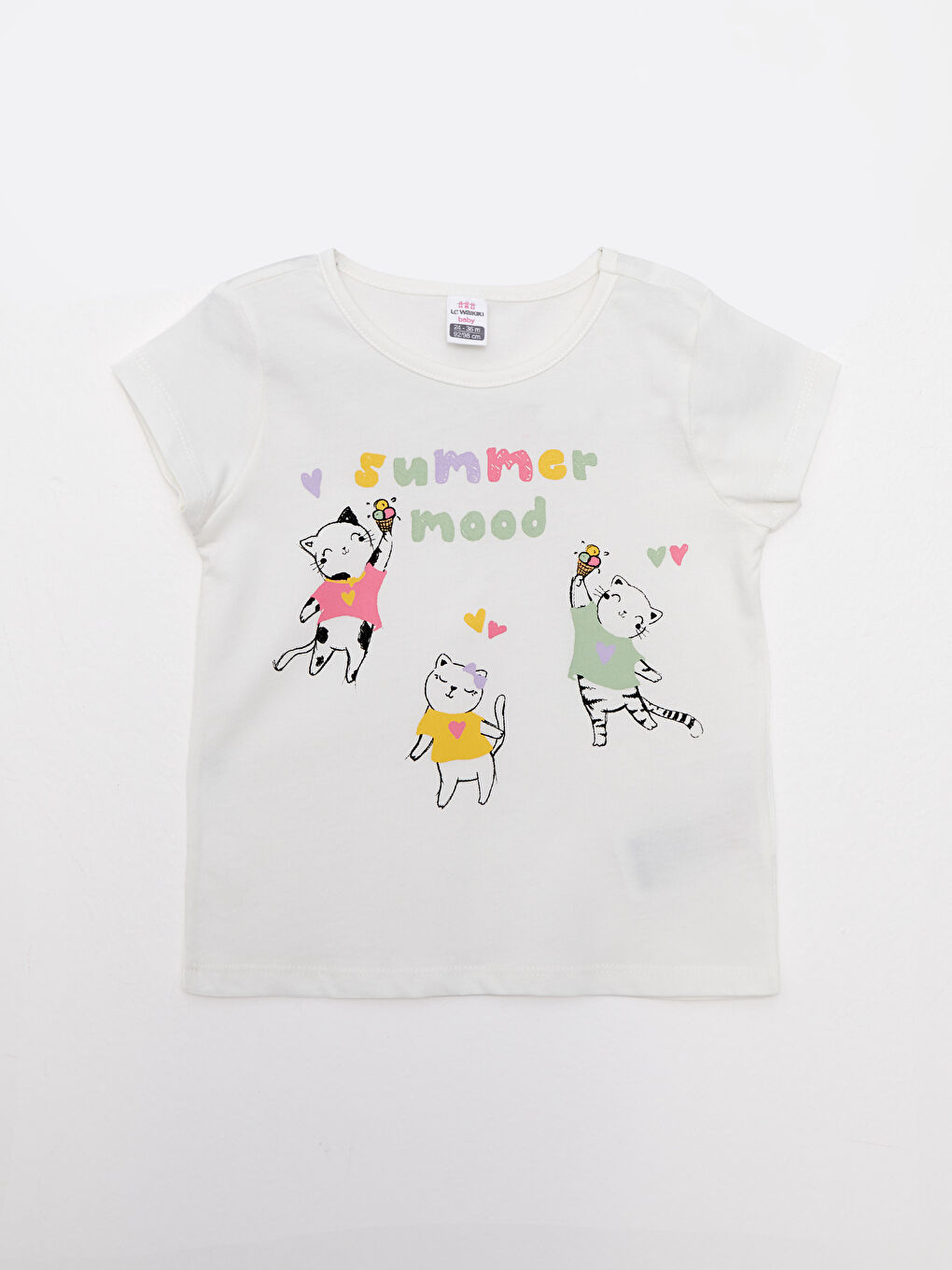 Ensemble T-Shirt et Leggings Imprimés Bébé Fille Col Rond Lot de 2-1