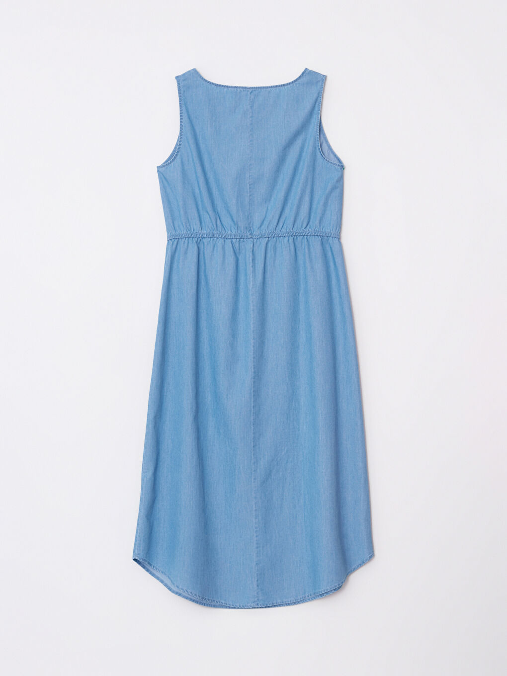 LCWAIKIKI Classic Women's Crew Neck Straight Sleeveless Jean Dress -S2HG36Z8-315