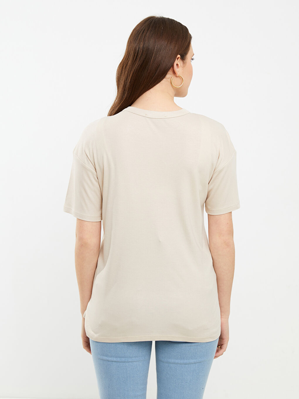 Crew Neck Regular Short Sleeve Maternity T-shirt -S2HG57Z8-G8H