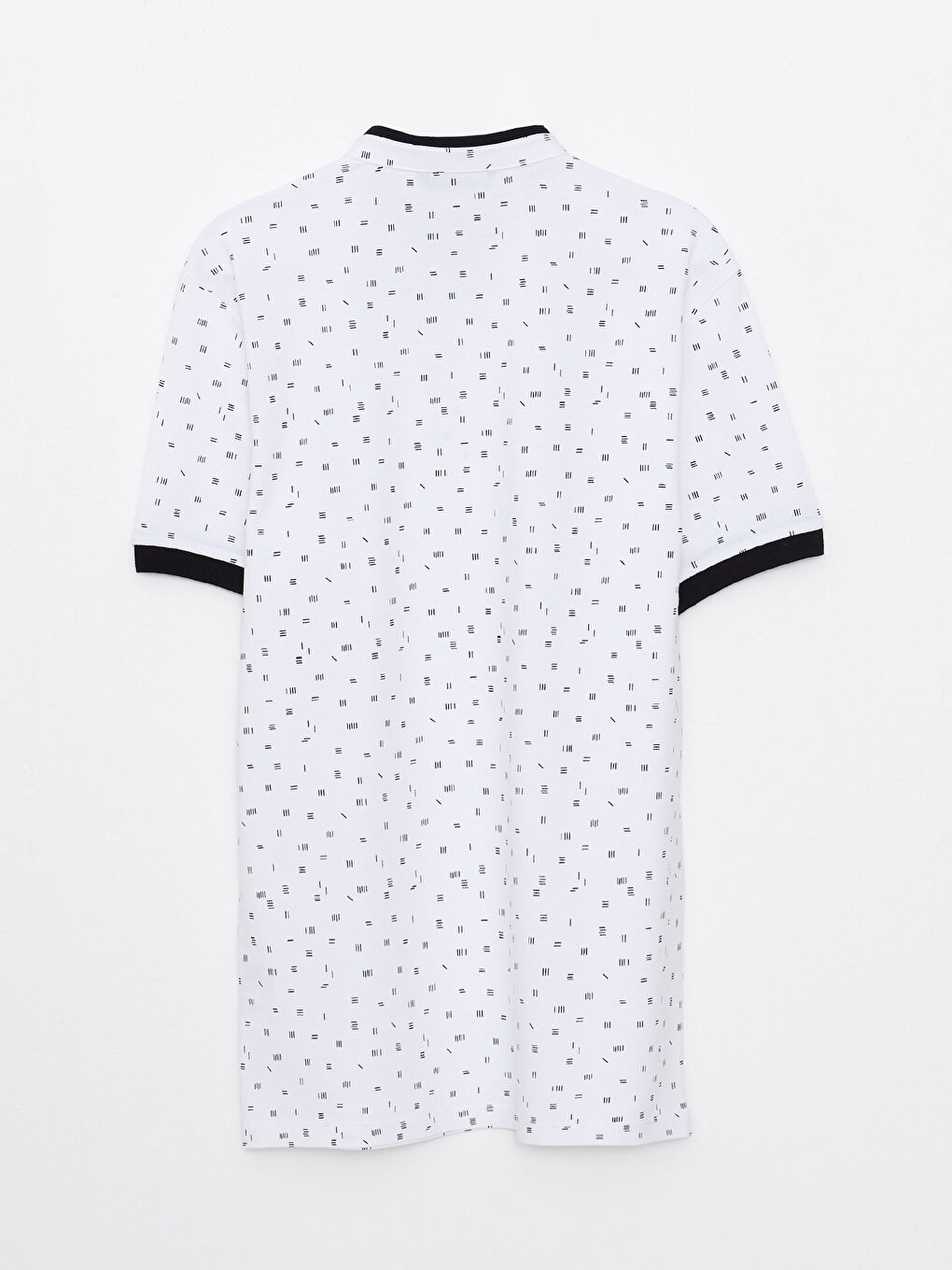 Grandad Collar Short Sleeve Patterned Men's T-Shirt-6