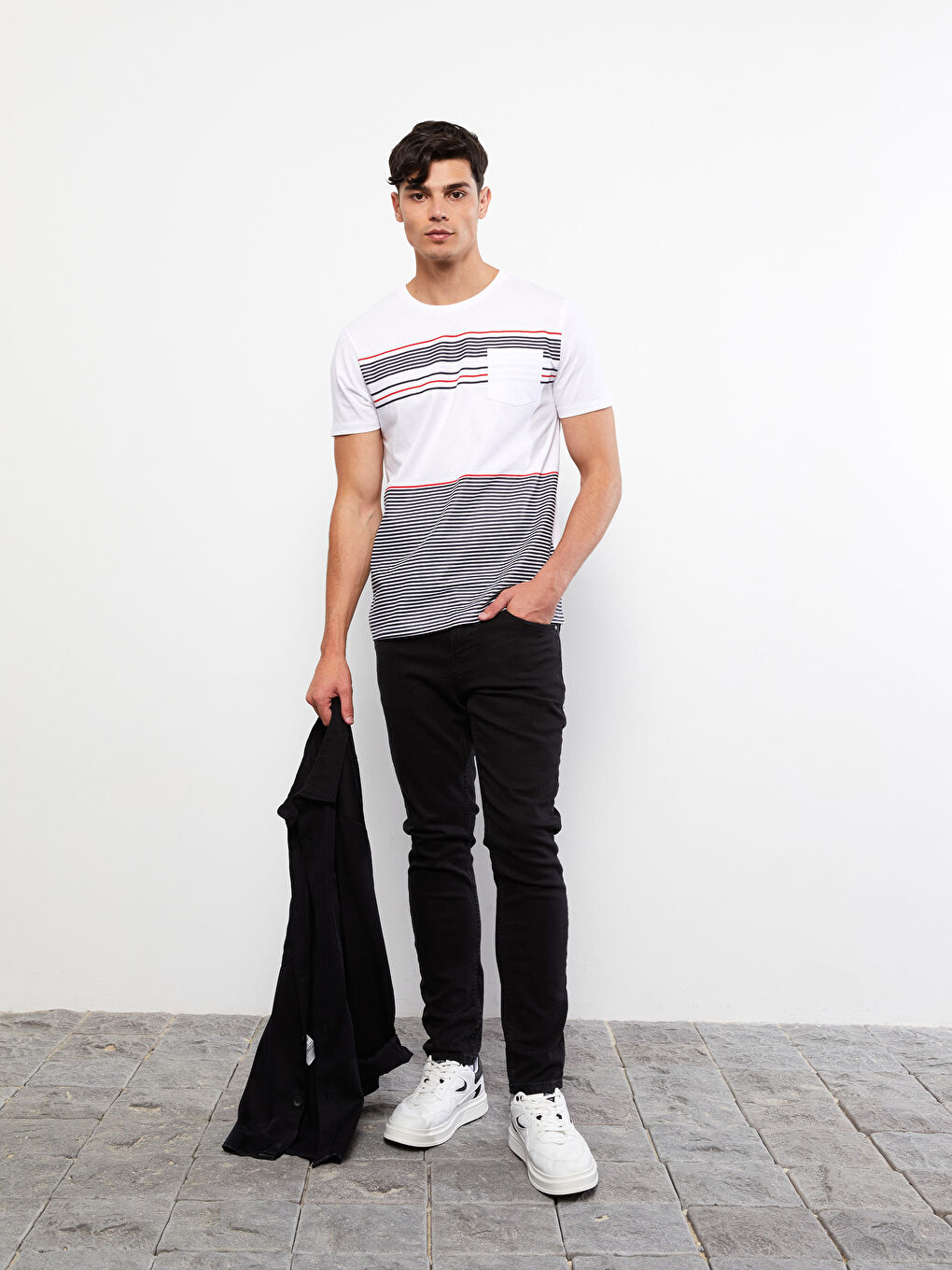 Siyah 750 Slim Fit Erkek Jean Pantolon-2