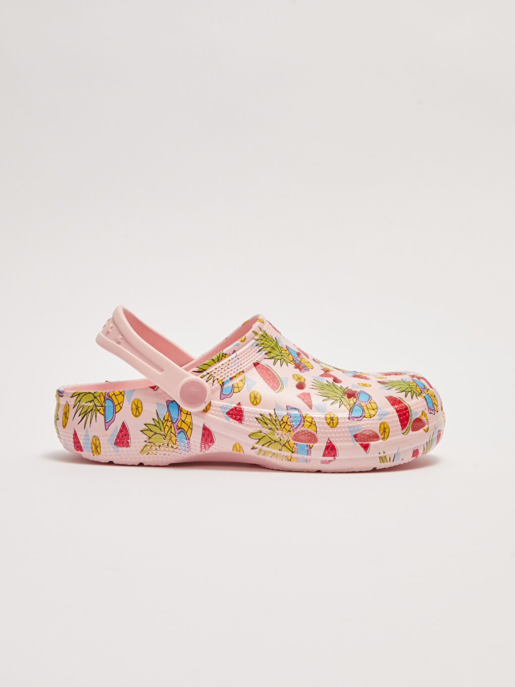 Pembe Baskılı Kız Çocuk Sandalet-1