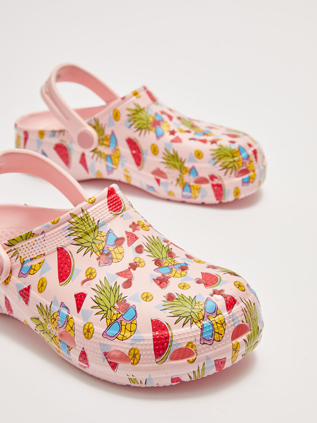 Pembe Baskılı Kız Çocuk Sandalet-2