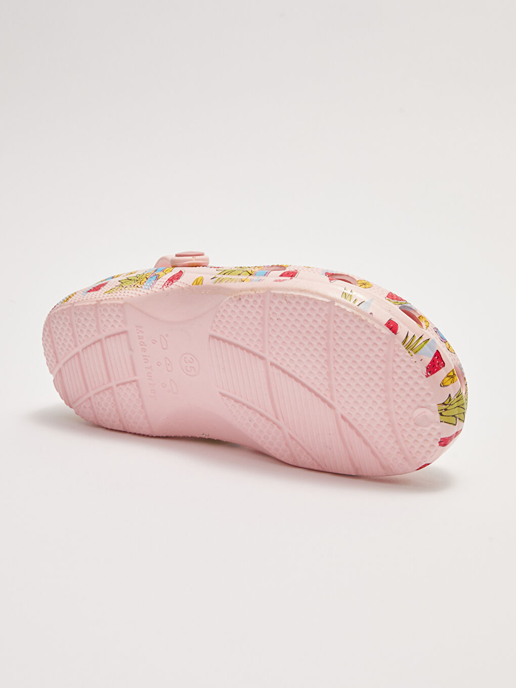 Pembe Baskılı Kız Çocuk Sandalet-3