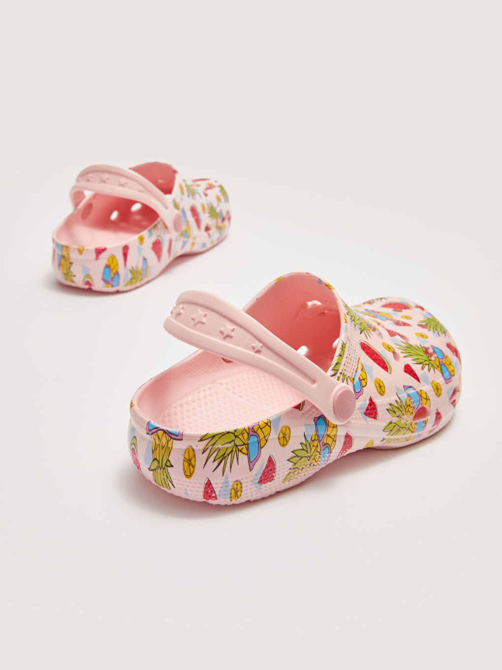 Pembe Baskılı Kız Çocuk Sandalet-4