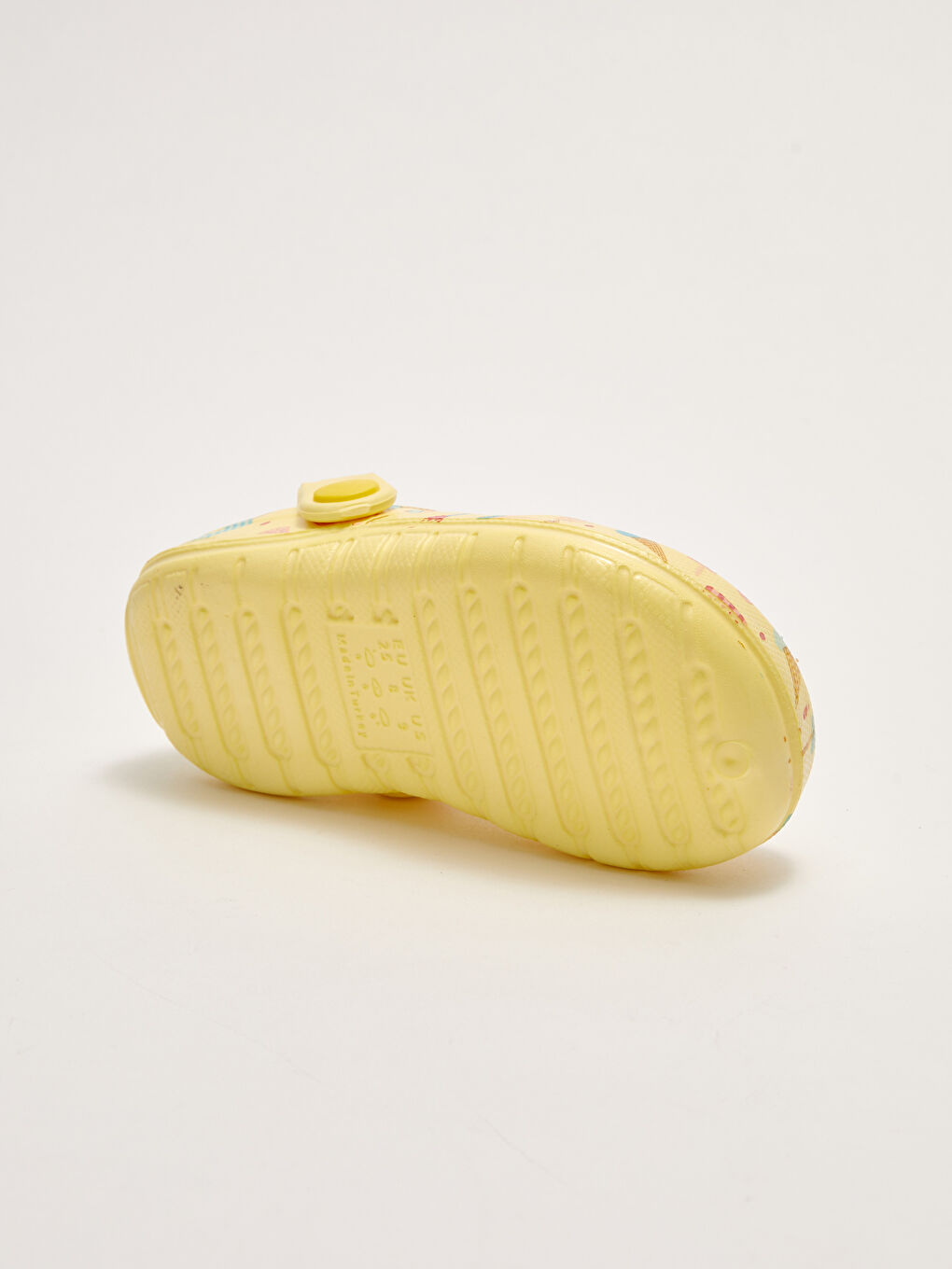 Sarı Baskılı Kız Çocuk Sandalet-3