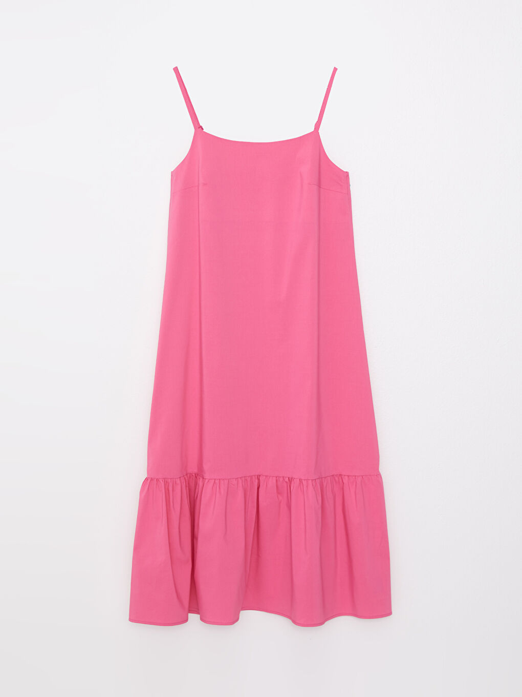 U Neck Straight Strap A Cut Poplin Women's Dress -S2HH72Z8-R0J