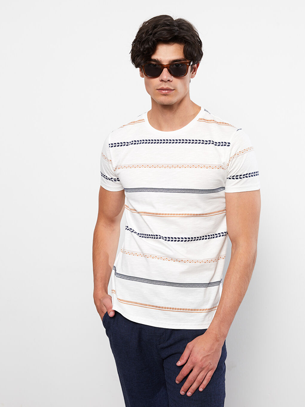 Muškarac EKRU Majica kratkih rukava-1