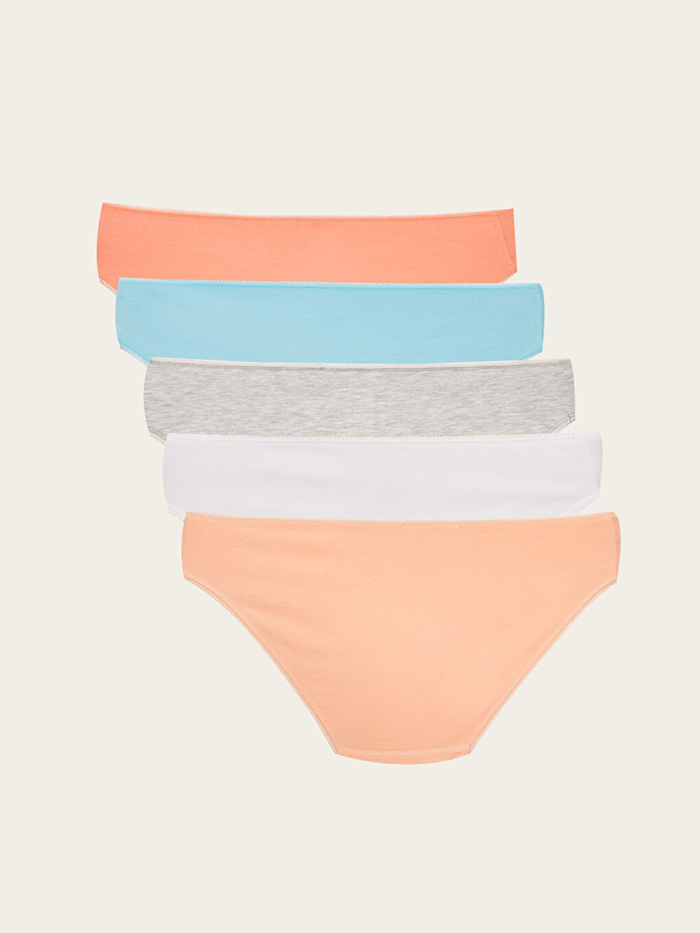 Mercan Baskılı Bikini Külot 5'li-1